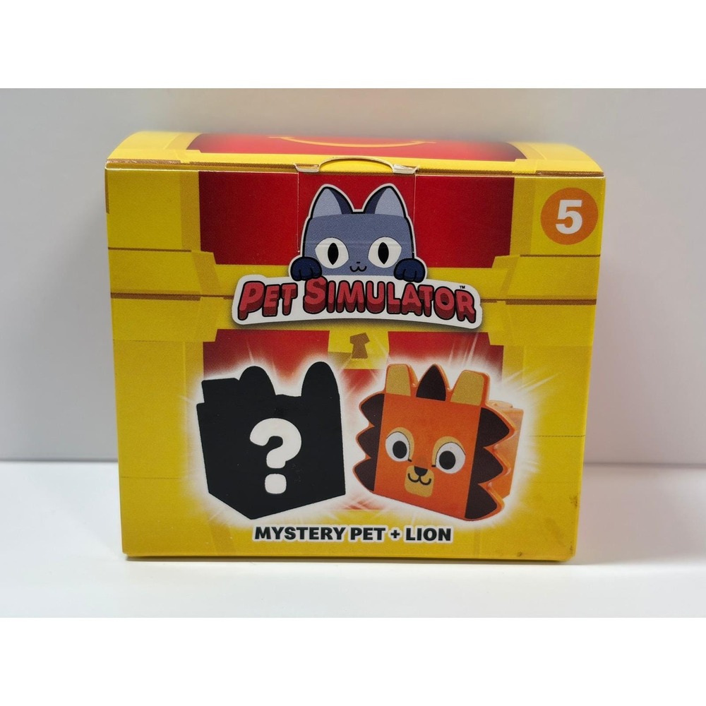 2024 McDonald's Pet Simulator Toy #5 Mystery Green Frog + Lion New - Picture 2 of 3